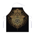 Spiritual Hamsa Hand Of Fatima Print Adjustable Apron