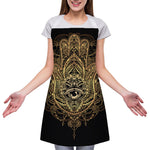 Spiritual Hamsa Hand Of Fatima Print Adjustable Apron