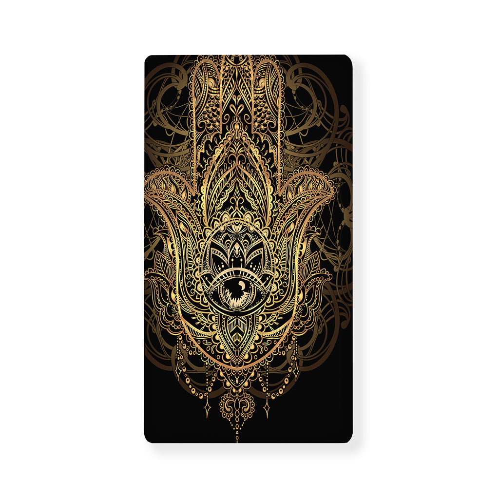 Spiritual Hamsa Hand Of Fatima Print Baby Crib Sheet
