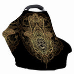 Spiritual Hamsa Hand Of Fatima Print Baby Seat Cover