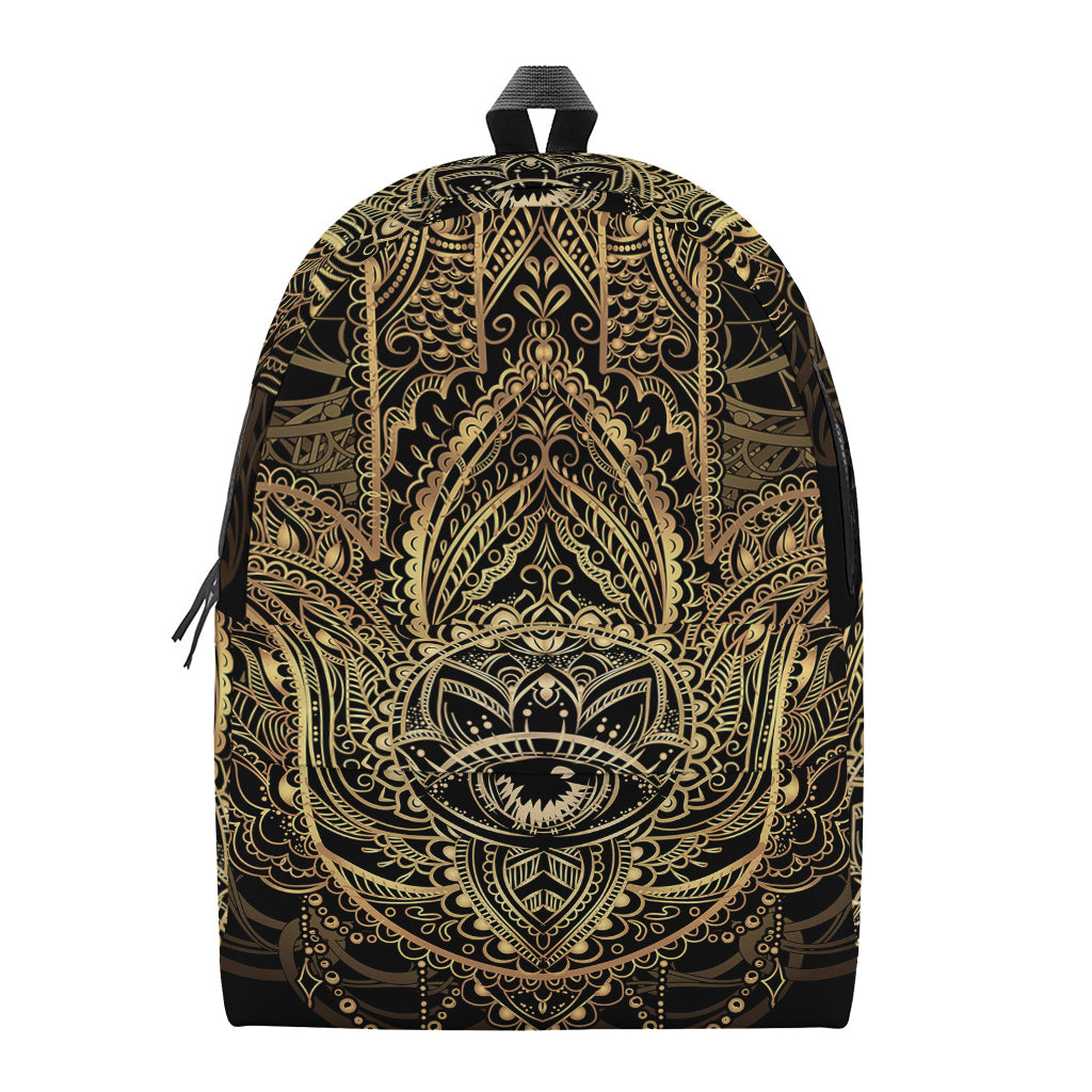 Spiritual Hamsa Hand Of Fatima Print Backpack