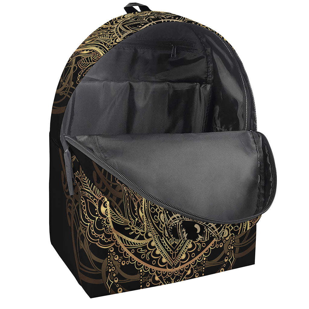 Spiritual Hamsa Hand Of Fatima Print Backpack