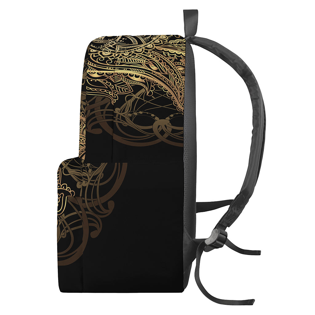 Spiritual Hamsa Hand Of Fatima Print Backpack