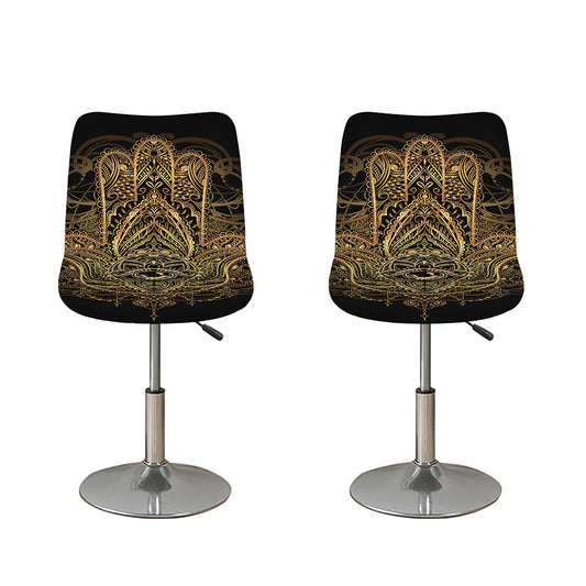Spiritual Hamsa Hand Of Fatima Print Bar Stool Covers