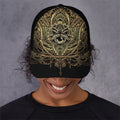 Spiritual Hamsa Hand Of Fatima Print Baseball Cap
