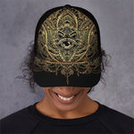Spiritual Hamsa Hand Of Fatima Print Baseball Cap
