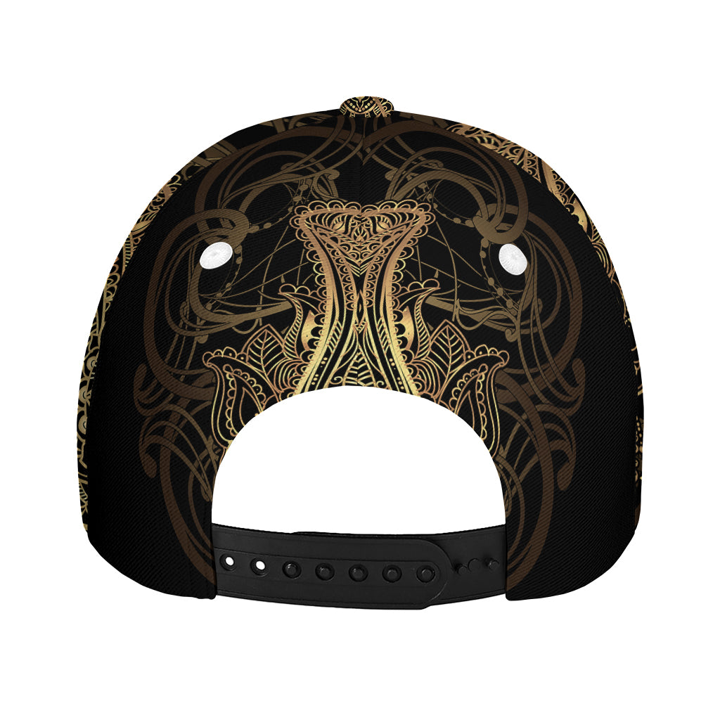Spiritual Hamsa Hand Of Fatima Print Baseball Cap