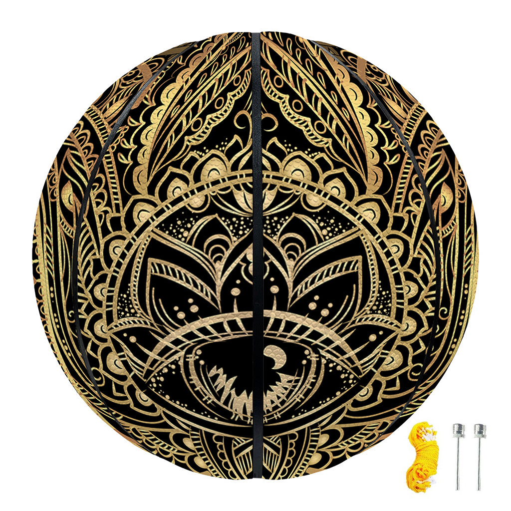 Spiritual Hamsa Hand Of Fatima Print Basketball