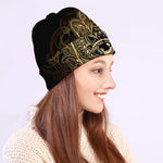 Spiritual Hamsa Hand Of Fatima Print Beanie