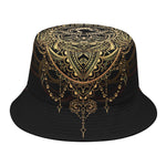 Spiritual Hamsa Hand Of Fatima Print Bucket Hat