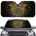 Spiritual Hamsa Hand Of Fatima Print Car Windshield Sun Shade