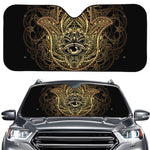 Spiritual Hamsa Hand Of Fatima Print Car Windshield Sun Shade