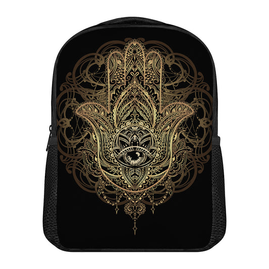 Spiritual Hamsa Hand Of Fatima Print Casual Backpack