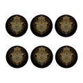 Spiritual Hamsa Hand Of Fatima Print Coaster Set