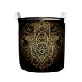Spiritual Hamsa Hand Of Fatima Print Collapsible Laundry Basket