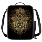 Spiritual Hamsa Hand Of Fatima Print Crossbody Lunch Bag