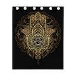 Spiritual Hamsa Hand Of Fatima Print Curtain