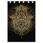 Spiritual Hamsa Hand Of Fatima Print Curtain