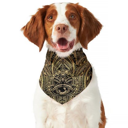 Spiritual Hamsa Hand Of Fatima Print Dog Bandana
