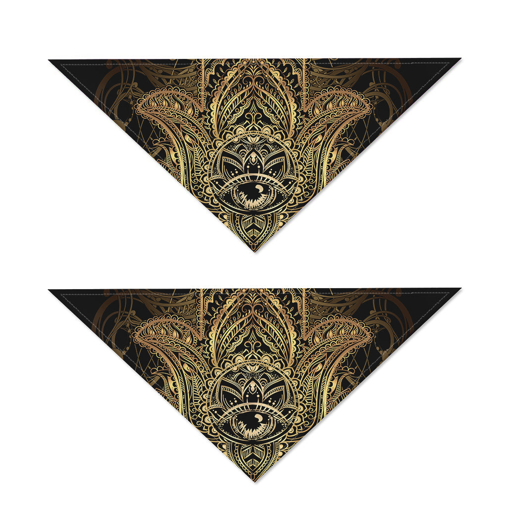 Spiritual Hamsa Hand Of Fatima Print Dog Bandana
