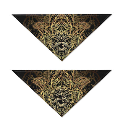 Spiritual Hamsa Hand Of Fatima Print Dog Bandana