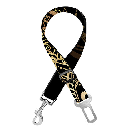 Spiritual Hamsa Hand Of Fatima Print Dog Seat Belt