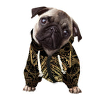 Spiritual Hamsa Hand Of Fatima Print Dog Zip Up Hoodie