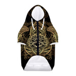 Spiritual Hamsa Hand Of Fatima Print Dog Zip Up Hoodie