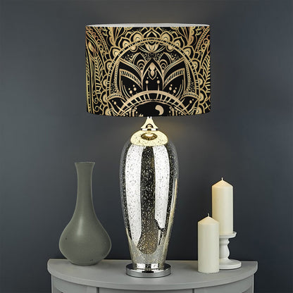 Spiritual Hamsa Hand Of Fatima Print Drum Lamp Shade