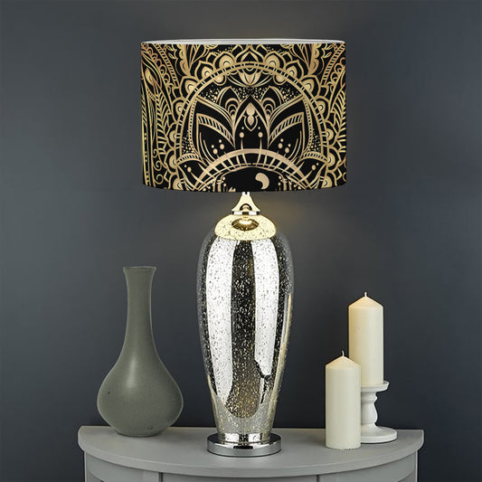 Spiritual Hamsa Hand Of Fatima Print Drum Lamp Shade