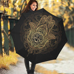 Spiritual Hamsa Hand Of Fatima Print Foldable Umbrella