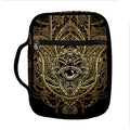 Spiritual Hamsa Hand Of Fatima Print Front Pocket Bible Bag