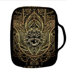 Spiritual Hamsa Hand Of Fatima Print Front Pocket Bible Bag