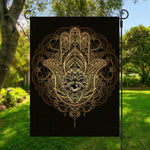 Spiritual Hamsa Hand Of Fatima Print Garden Flag