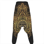 Spiritual Hamsa Hand Of Fatima Print Hammer Pants