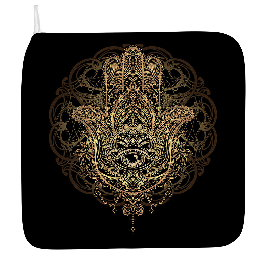Spiritual Hamsa Hand Of Fatima Print Hand Towel