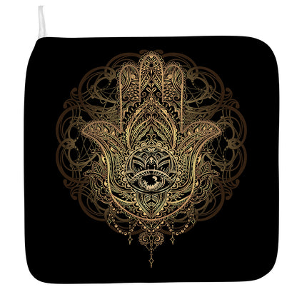 Spiritual Hamsa Hand Of Fatima Print Hand Towel