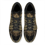 Spiritual Hamsa Hand Of Fatima Print High Top Leather Sneakers