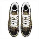 Spiritual Hamsa Hand Of Fatima Print High Top Leather Sneakers