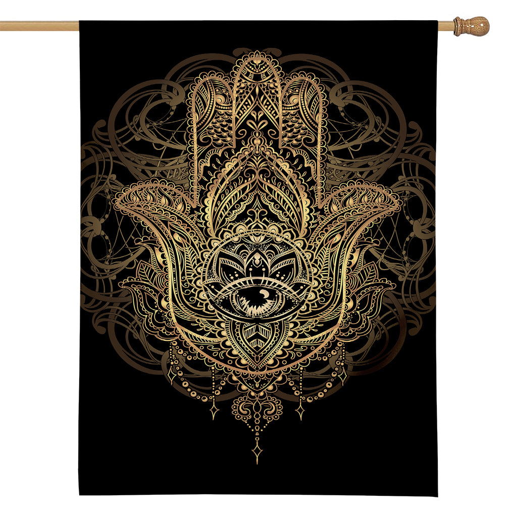 Spiritual Hamsa Hand Of Fatima Print House Flag