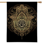 Spiritual Hamsa Hand Of Fatima Print House Flag