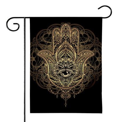 Spiritual Hamsa Hand Of Fatima Print House Flag