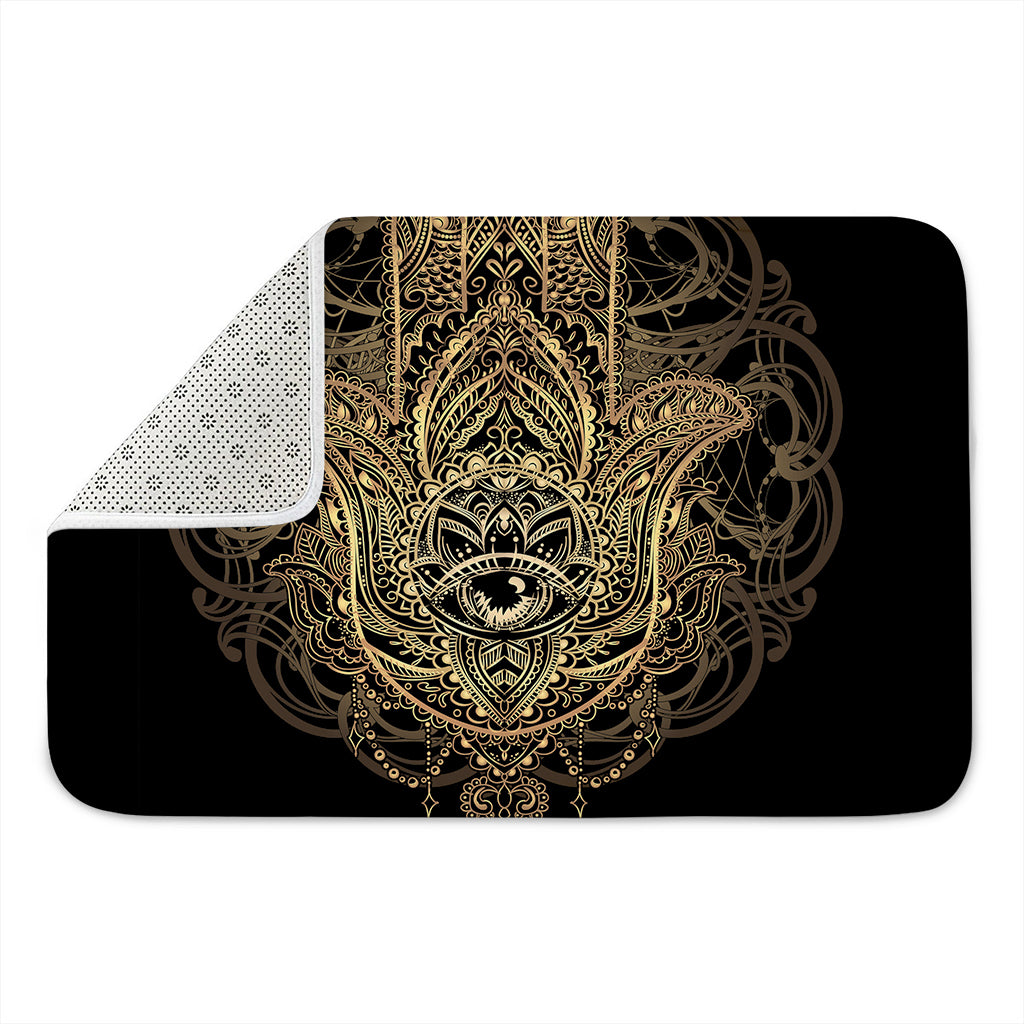 Spiritual Hamsa Hand Of Fatima Print Indoor Door Mat