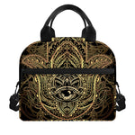 Spiritual Hamsa Hand Of Fatima Print Insulated Lunch Bag
