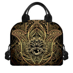 Spiritual Hamsa Hand Of Fatima Print Insulated Lunch Bag