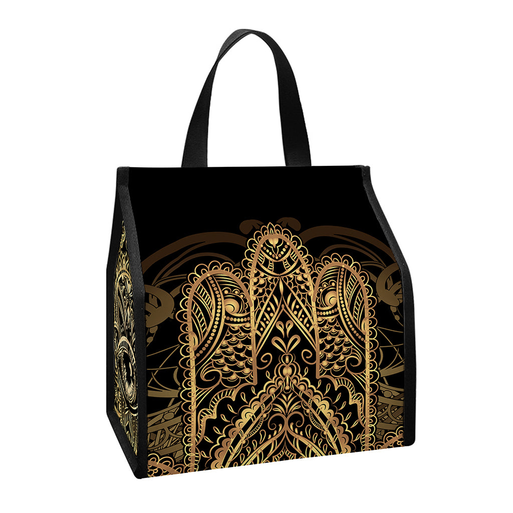 Spiritual Hamsa Hand Of Fatima Print Insulated Lunch Tote