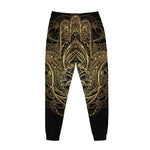 Spiritual Hamsa Hand Of Fatima Print Jogger Pants