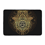 Spiritual Hamsa Hand Of Fatima Print Kitchen Mat