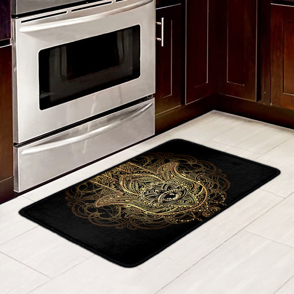 Spiritual Hamsa Hand Of Fatima Print Kitchen Mat