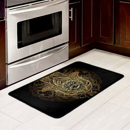 Spiritual Hamsa Hand Of Fatima Print Kitchen Mat
